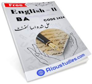 Download AIOU 1424 solved assignment PDF for BA/B.Com students.